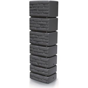 Prosperplast regenton Tower Stone 350 L - met kraantje-met vulautomaat voor ronde regenpijp