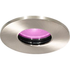 Inbouwspot Nikkel - Dimbaar - 5.7 watt - 350 umen Lumen - 6500 Kelvin - Philips GU10 spot Hue White & Color - IP65 Badkamerverlichting