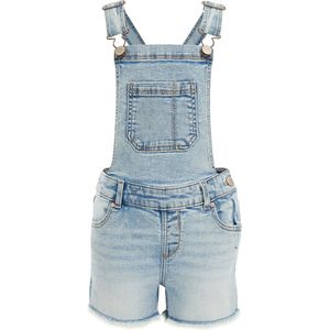 WE Fashion Meisjes denim tuinpak met stretch