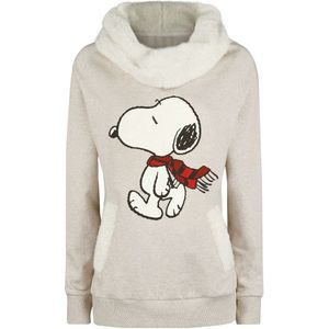 Peanuts Snoopy Winter Sweatshirts beige gemêleerd XXL Dames