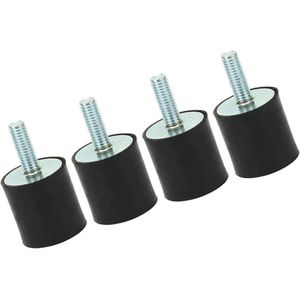 Rubber Mounts Schokdemper Silentblock voor Auto Boot - Set van 4 (VD30*30 M8*23)