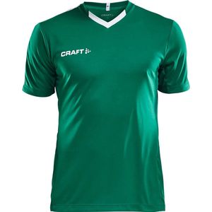 Craft Progress Contrast Shirt Korte Mouw Heren - Groen / Wit | Maat: 3XL