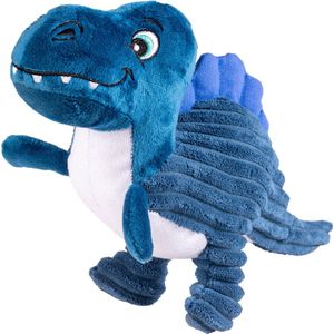 Duvoplus - Speelgoed Voor Dieren - Hond - Pluche Dino Ankylosaurus Corduroy 32x8x17cm Blauw - 1st
