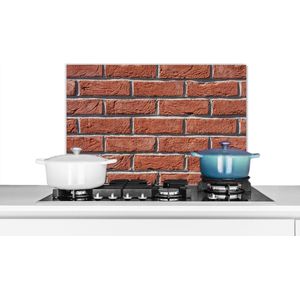 Spatscherm - Muur - Baksteen - Vintage - Spatwand - Koken - 60x40 cm