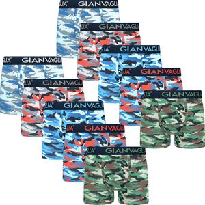 Heren Boxershort - 10 Pack - Katoen - Maat XL - Camo Print - Mix Kleur - Ondergoed Heren - Onderbroeken Heren