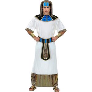 Widmann - Egypte Kostuum - Heerser Van De Nijl Farao Thoetmoses - Man - Wit / Beige - XL - Carnavalskleding - Verkleedkleding