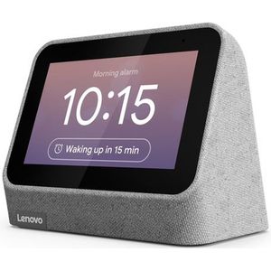 LENOVO Smart Clock 2 Grijs - 4 inch kleuren-display - Google Assistant