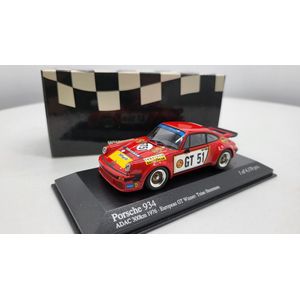 Porsche 934 Minichamps 1:43 1976 Toine Hezemans Gelo Tebernum Racing v ADAC 300 Km EGT Nürburgring