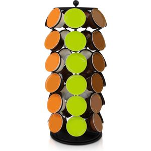 dolce gusto capsulehouder - zwart - metaal - draaibaar - koffiecups houder - 42 cups