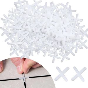 Allecto Plus - 500 stuks tegelafstandhouders 5 mm - decoratieve tegels - kunststof dwarsafstandhouder - witte plaatafstandhouders