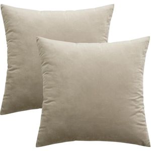 Voordeelset van 2 kussenslopen corduroy 50 x 50 cm roestrood effen wollig hoes voor sierkussen stijlvol en decoratief hoes voor sierkussen bankkussen stijlvol en decoratief kussen voor bank slaapkamer woonkamer balkon