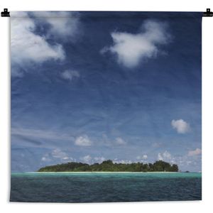 WandkleedSipadan - Sipadan eiland Wandkleed katoen 150x150 cm - Wandtapijt met foto