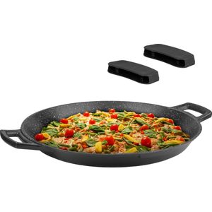 BIKO Paella pan - Anti-aanbaklaag - PFOA-vrij - 32 cm - Zwart