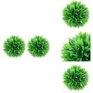 vidaXL Kunst Buxusbol - Kunst Buxusbollen - Kunstplant Buxus - Kunstplant Buxussen - Kunstbuxusbollen 2 st 20 cm