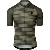 AGU Grainy Stripe Fietsshirt Essential Heren - Army Green - S