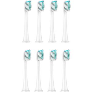 Tandenborstels / Opzetborstels,8 stuks, WIT, Huismerk voor Philips Sonicare o.a: Flexcare,2 en 3 Serie etc.