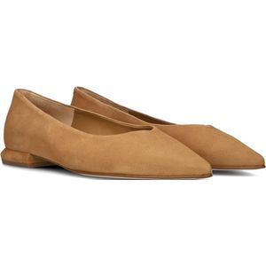 Stefano Lauran Ballerina's Dames / Damesschoenen - Suède - 14502 - Cognac - Maat 40