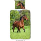 Good Morning Kinderdekbedovertrek ""paard"" - Multi - (140x200/220 cm) - Katoen