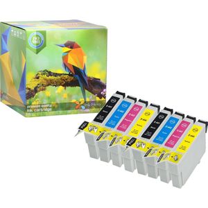 Ink Hero - 8 Pack - Inktcartridge / Alternatief voor de Epson T0445 T0441 T0442 T0443 T0444 Stylus C84 C84 Photo Edition C84N C84WN C86 C86 CX4600 CX6400 CX6600 44
