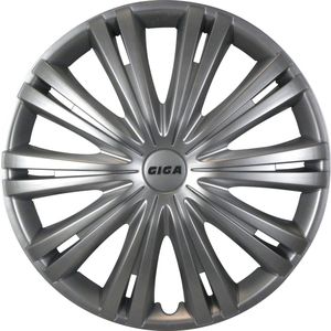 Carpoint Wieldoppen Giga 16 Inch Abs Zilver Set Van 4