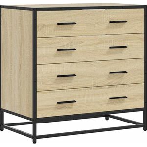 vidaXL - Ladekast - 70x41x70 - cm - bewerkt - hout - sonoma - eikenkleurig