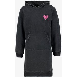TwoDay meisjes sweatjurk met backprint - Grijs - Maat 146/152