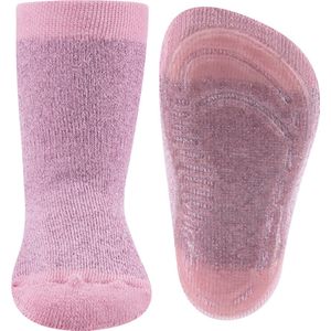 Ewers antislip sokken roze met glitterdraad