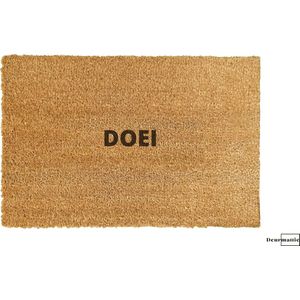 Deurmat doei - Doei - Deurmat kokos - Deurmat met tekst - Droogloopmat - Deurmat buiten - Deurmat binnen - Deurmat funny - DOEI