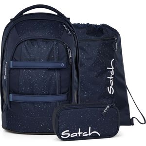 satch Schooltas Rugzak Midnight Edition Pack Set 30L Night Sky Donkerblauw