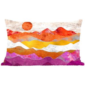 Sierkussens - Kussentjes Woonkamer - 50x30 cm - Lesbian - Pride - Marmer