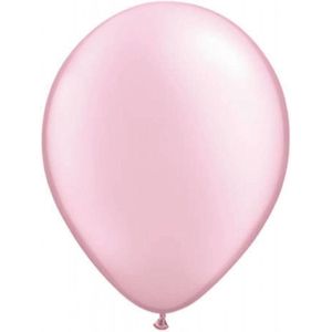 Zak met 100 ballons no. 14 parel rose