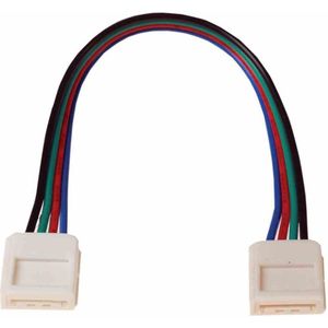 RGB LED-connector 10 mm. Tweezijdige connector.