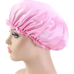 Slaapmuts - Haarverzorging - Dames slaapmuts - Soft Bonnet slaapmuts - Satijnen slaapmuts - Satijn bonnet - Bonnet - Nachtmuts - Sleep cap – Roze