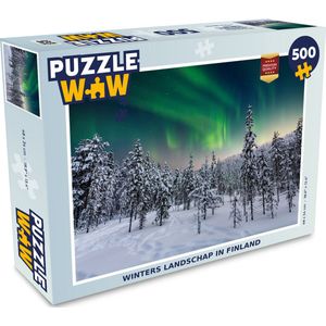 Puzzel Winters landschap in Finland - Legpuzzel - Puzzel 500 stukjes