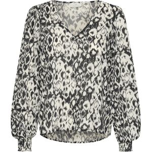 Kaffe Blouse Kadagmar Blouse 10508852 106118 Turtledove/black Dames Maat - W38