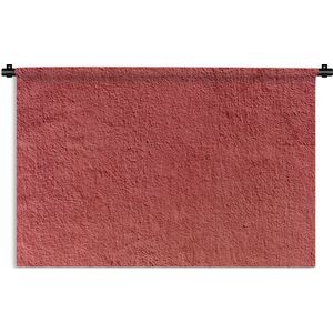 Wandkleed Muur textuur - De textuur van een rode muur Wandkleed katoen 120x80 cm - Wandtapijt met foto