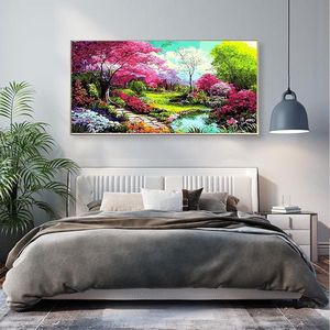 Schilderen op nummer voor volwassenen, doe-het-zelf handgeschilderde olieverfset voor beginners en volwassenen,80x40cm