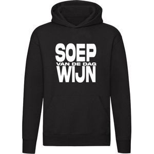 Soep van de dag Wijn Hoodie | wijnen | Drank | Zuipen | Alcohol | Kroeg | Cafe | Bar | Trui