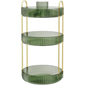 Make-up Organizer - Roterende Cosmetische Organizer - 3 Niveaus - Lichtgroen