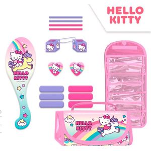 Hello Kitty Accessoires Haar Set in Toilettas - Cosmetic Bag - 18 x 10 x 7cm