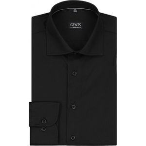 Gents - Overhemd NOS zwart - Maat XL7 43/44