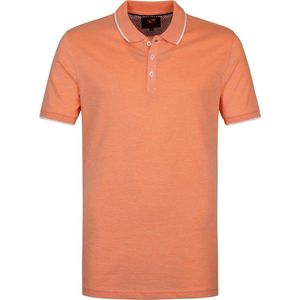 Suitable - Oxford Polo Fel Oranje - Modern-fit - Heren Poloshirt Maat L