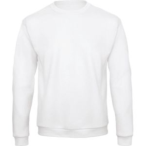 Sweatshirt Unisex M B&C Ronde hals Lange mouw White 50% Katoen, 50% Polyester