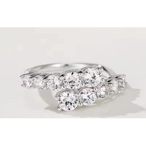 Moissanite verstelbare rijring