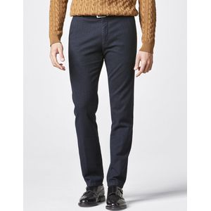 Meyer - Chino Bonn Herringbone Donkerblauw - Heren - Maat 27 - Modern-fit