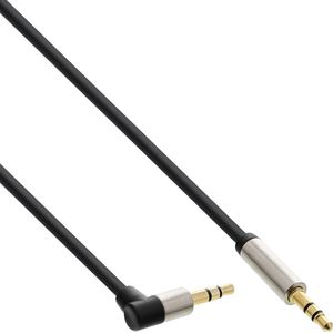 Premium 3,5mm Jack stereo audio slim kabel - haaks - 5 meter