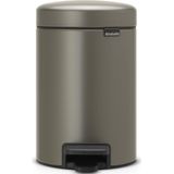 Brabantia NewIcon Prullenbak - 3 liter - Platinum