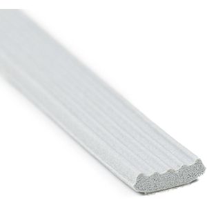 Tochtstrips | E-profiel | Zelfklevend | Grijs | BxH=9x3mm | Per rol (150 meter) - Tochtbanden - Energiebesparing