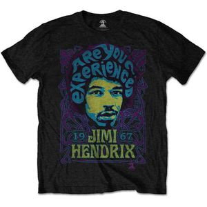 Jimi Hendrix - Experienced Heren T-shirt - M - Zwart