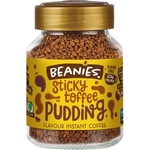Beanies coffee - Beanies koffie - sticky toffee pudding - oplos koffie - instant koffie - gift - koffie cadeau